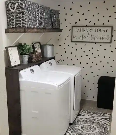 Install a Pegboard for Vertical Storage laundry room