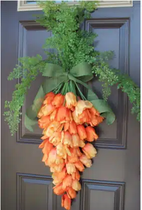 Spring Carrot flower Spring Front Door Decor