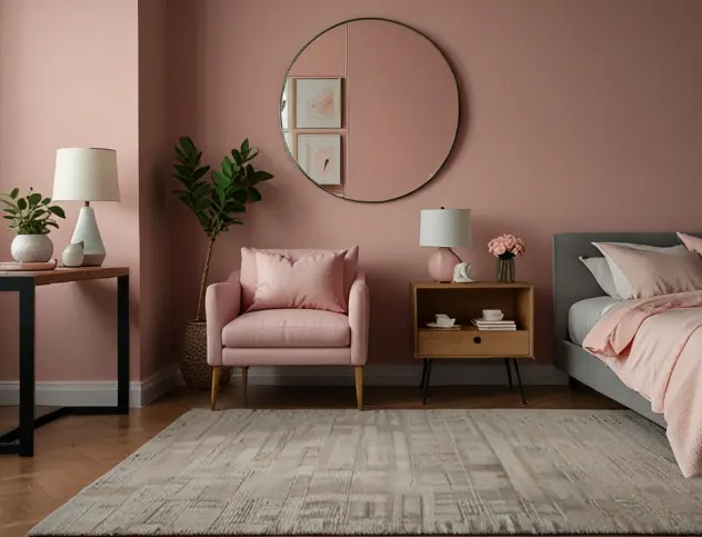 Soft Blush Pinks on Walls