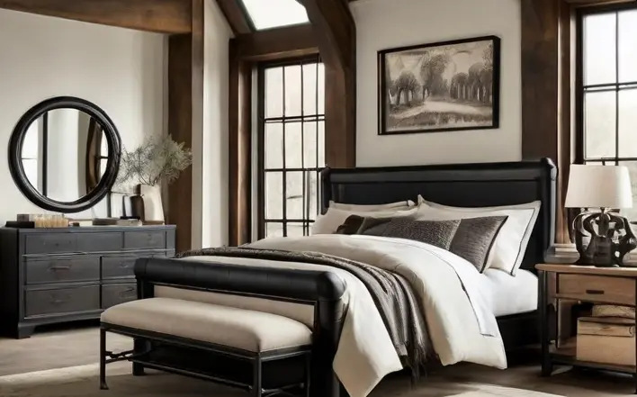 modern farmhouse bedroom