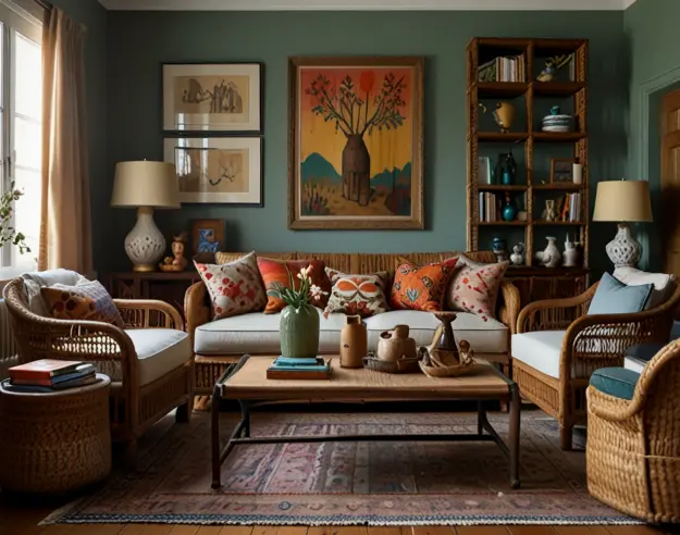 Cozy Rattan and Eclectic Treasures