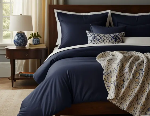 Navy Blue Bedding