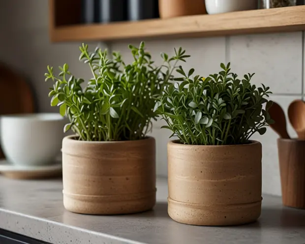 Display Fresh Herbs in Stylish Planters