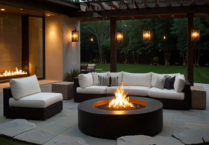 Custom Fire Pit Installation