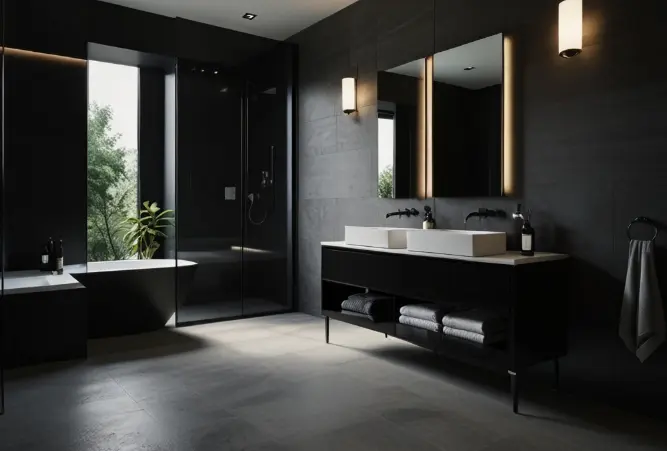 Modern Minimalism with Sleek Black Lines