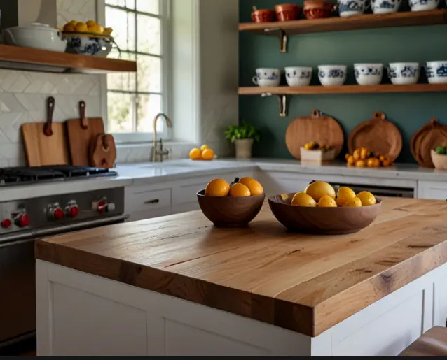 Incorporate Wooden Cutting Boards as Accents