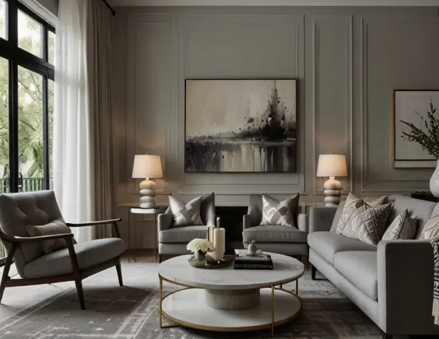 Gray and White for Modern Elegance