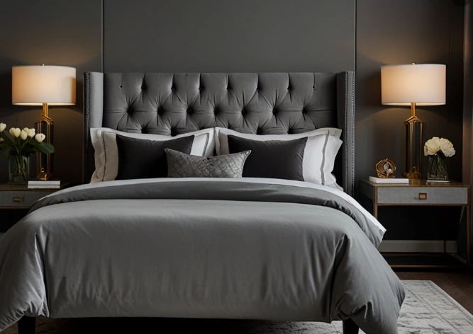 Bold Accents with Grey Velvet