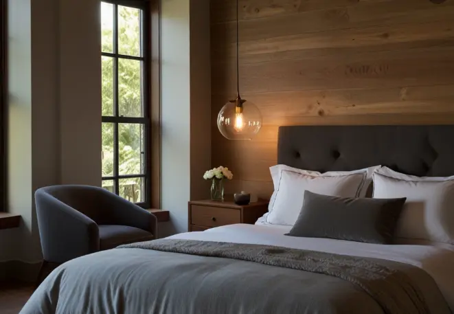 Pendant Lights Over Bedside Tables