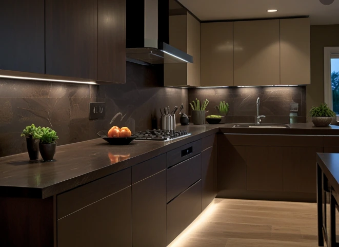 Use LED Under-Cabinet Lighting