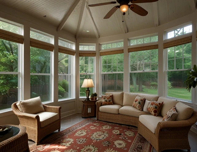 Custom Sunroom Blinds for Privacy and Style