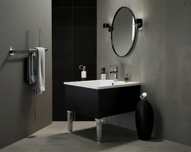 Chrome and Black Fixtures for Modern Style