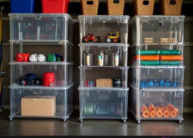 Use Clear Storage Bins