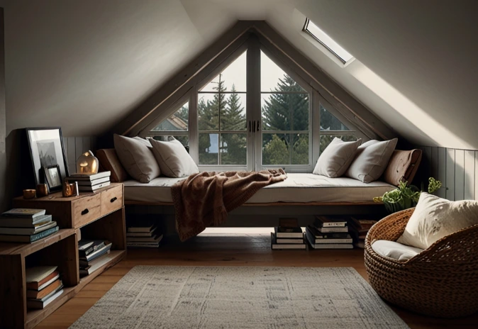 Cozy Reading Nook by the Window