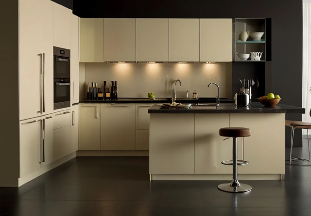 Modern Cream Cabinets with Minimalist Design