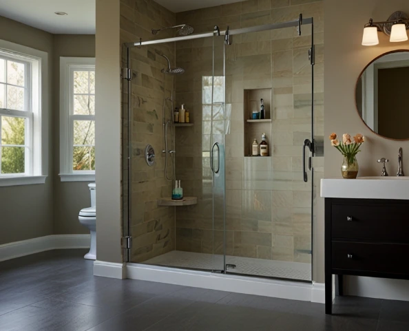 Glass Shower Doors for an Open Feel