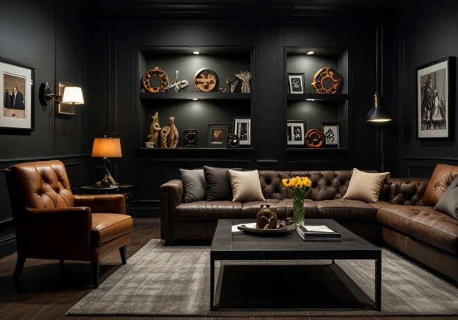 Dark Walls for a Bold Atmosphere