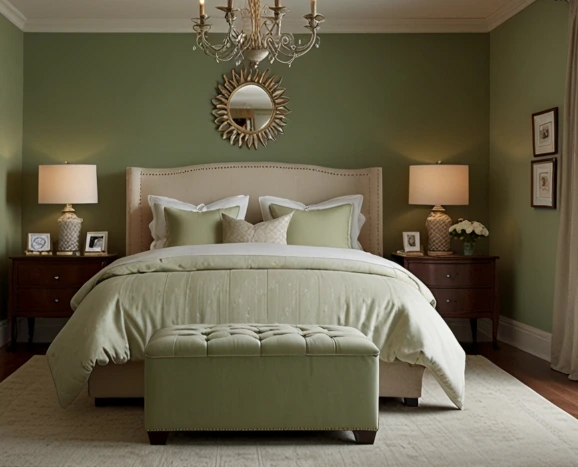 Sage Green and Soft Beige