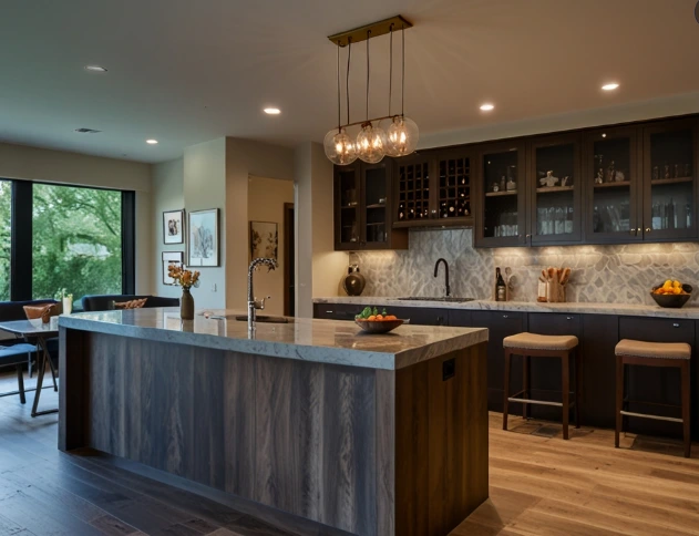 Incorporate a Kitchen Island Bar