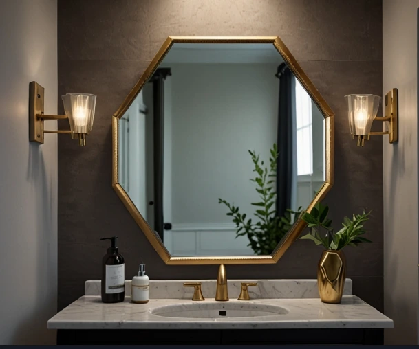 A Hexagonal Mirror for a Geometric Edge