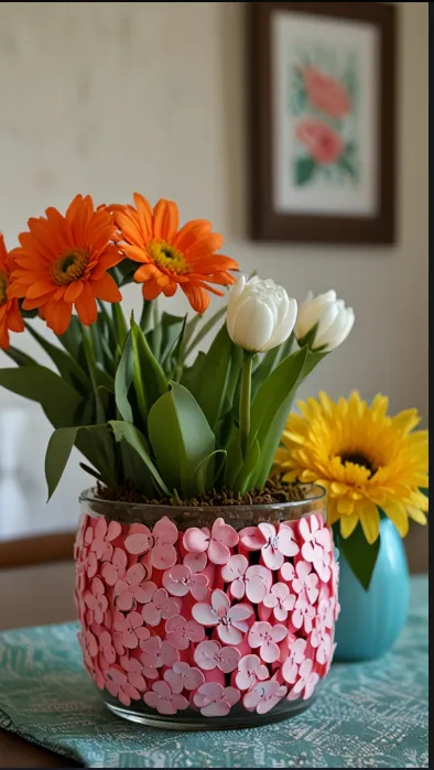 Make A Fun, Assortment Of Spring Centerpiece