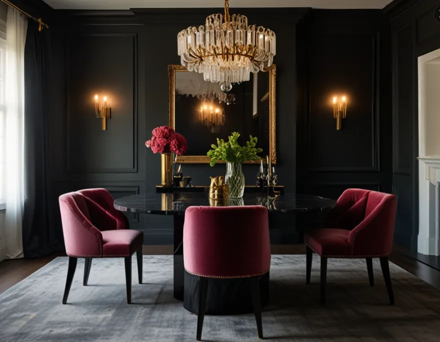 Velvet Dining Chairs for a Cozy Luxe Feel