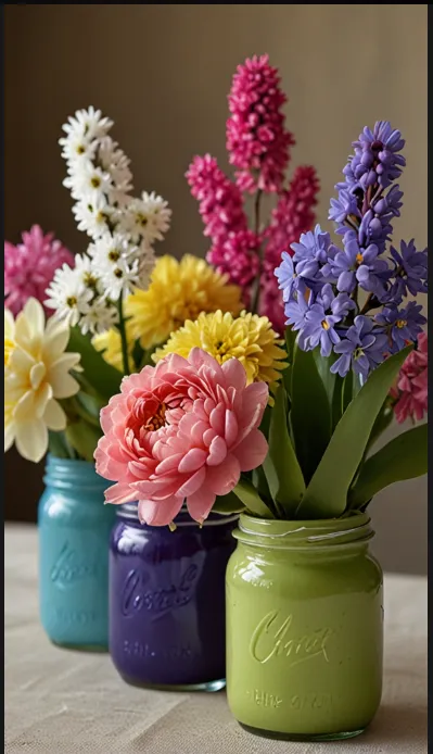 Make A Fun, Assortment Of Spring Centerpiece