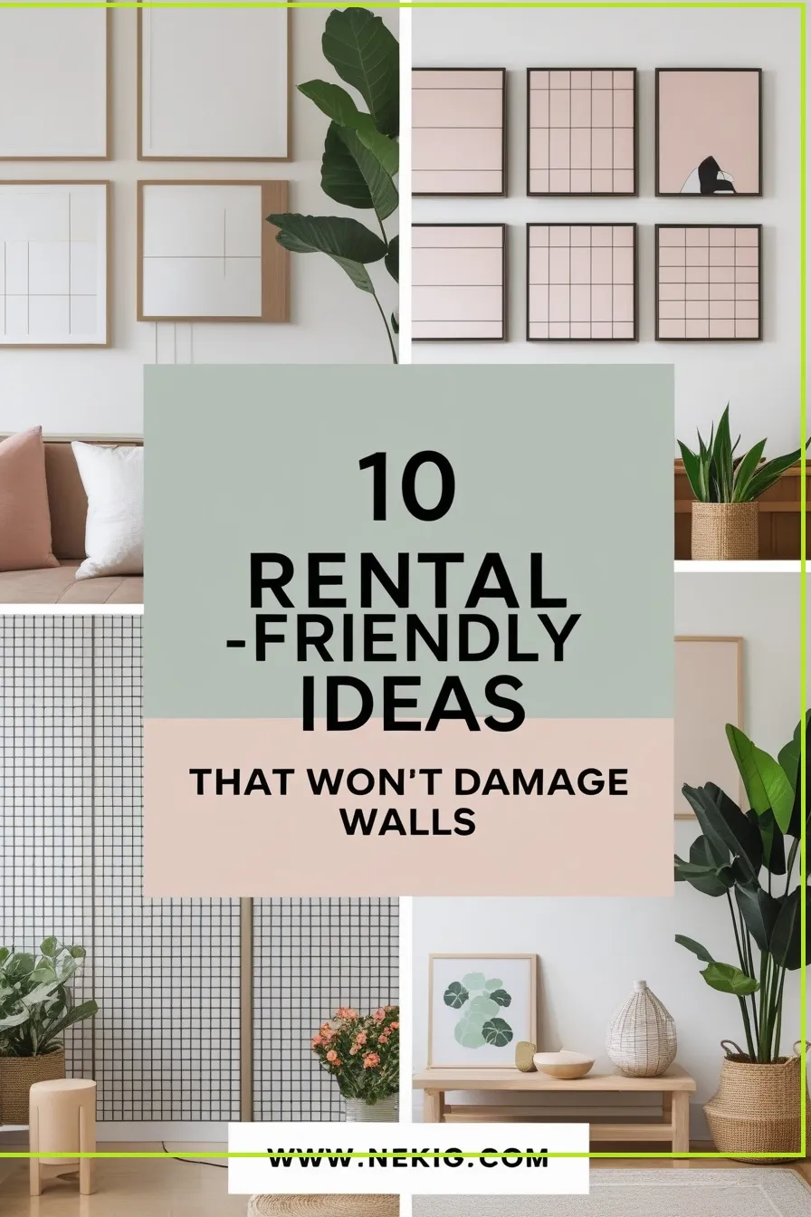 Rental-Friendly Removable Wall Décor Ideas