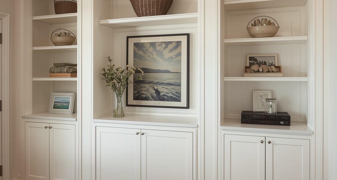 built-in storage units