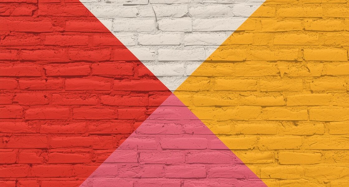 geometric wall paint