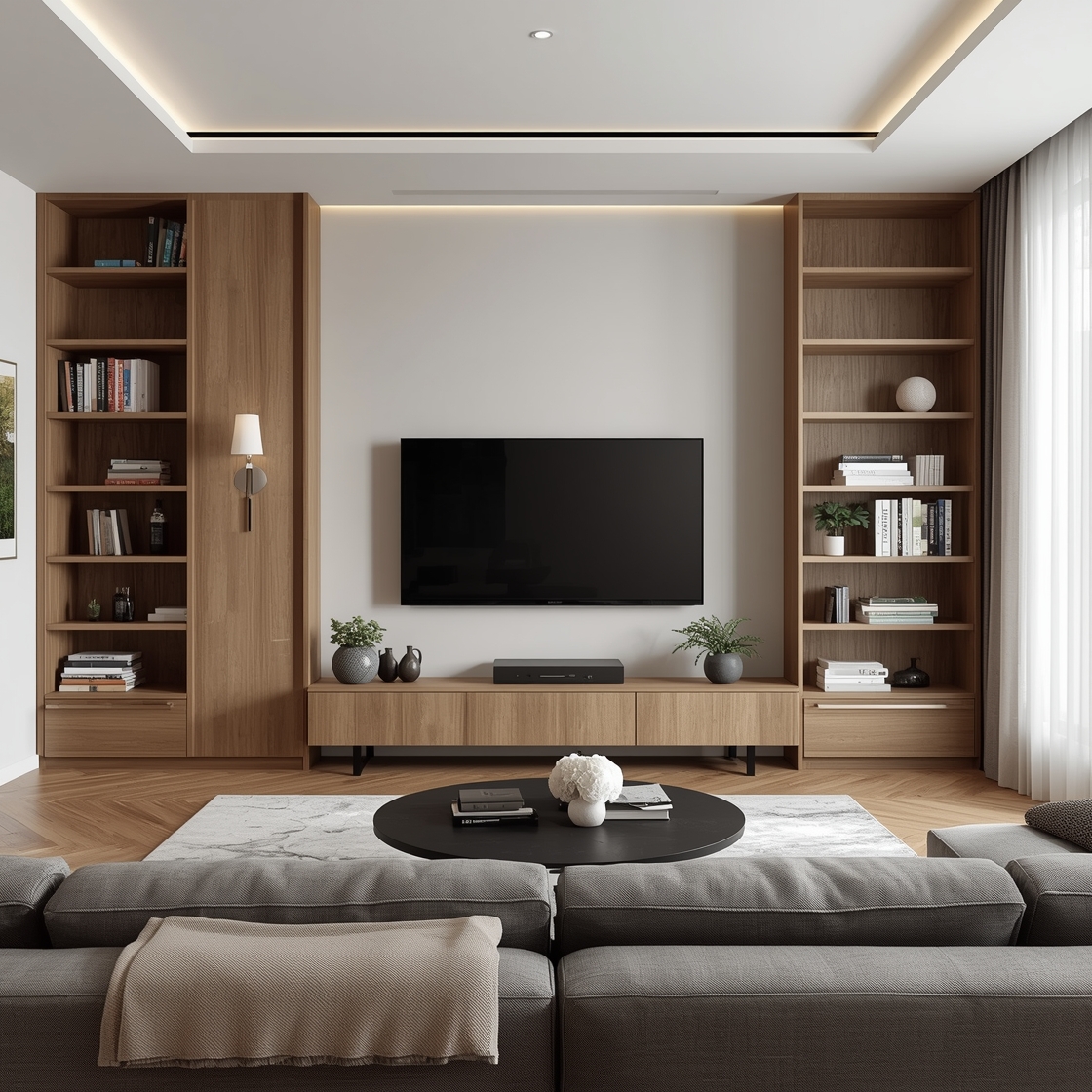 Modern Living Room Storage