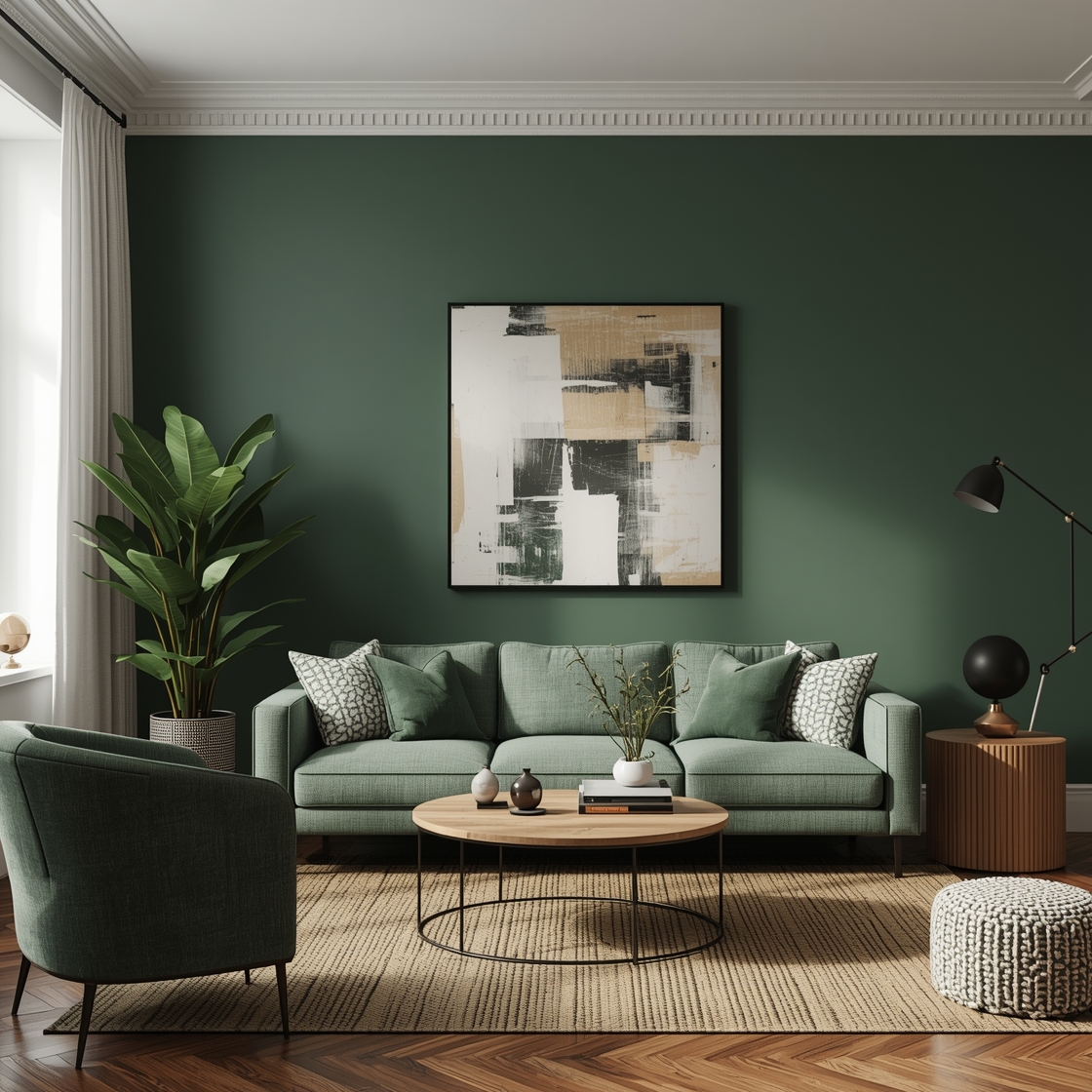 Green Living Room Ideas
