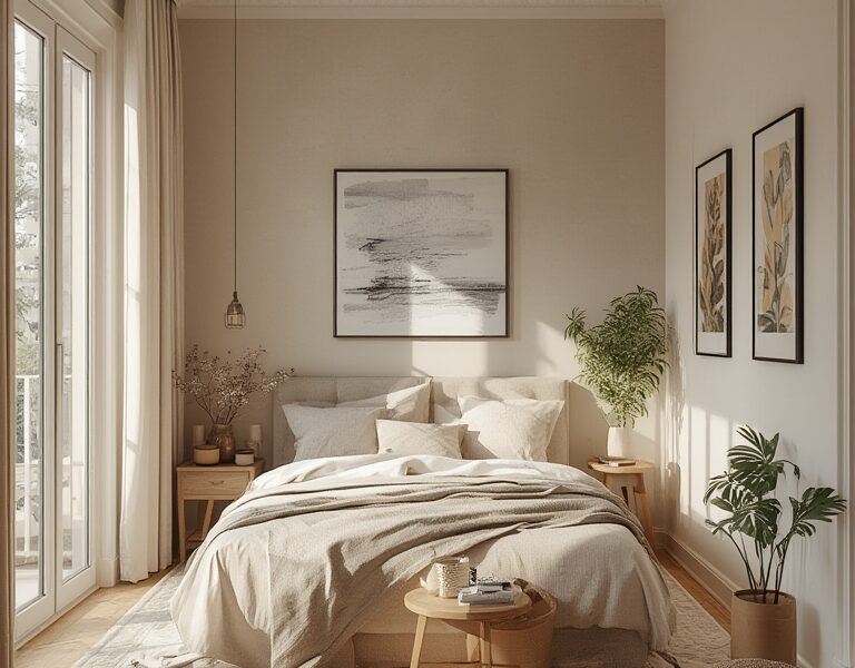 space saving bedroom layout