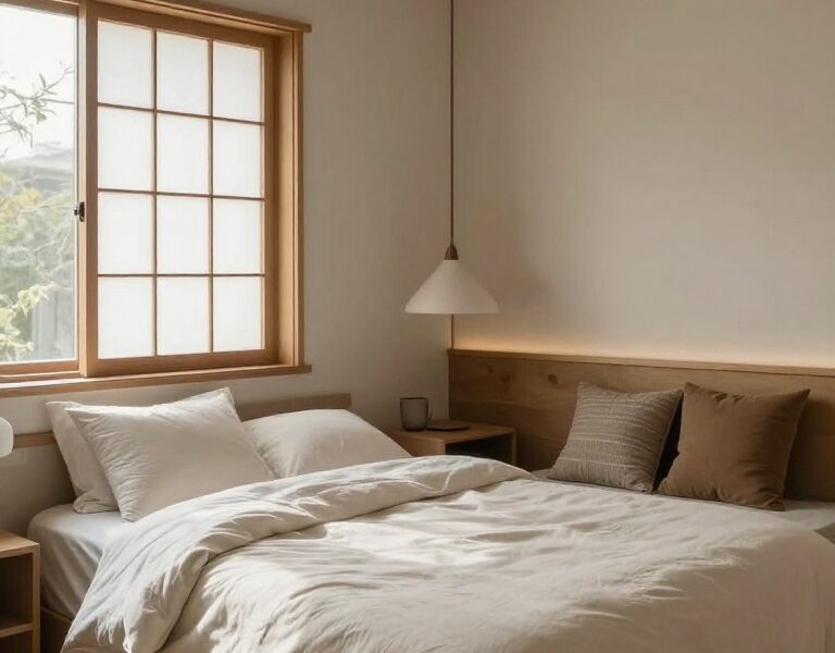 japanese scandinavian bedroom