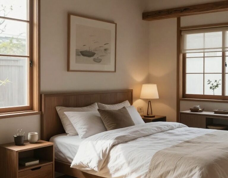 japanese rustic bedroom