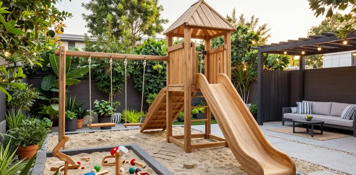 Featured image for: 12 Backyard Playground Ideas