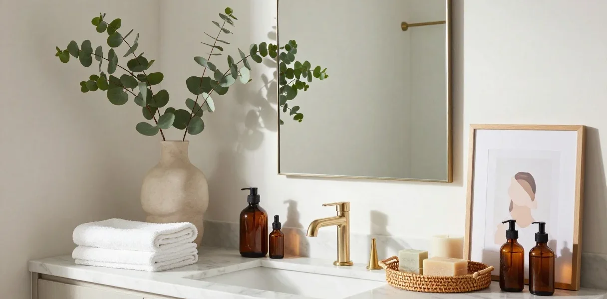 Featured image for: 12 Stunning Bathroom Counter Decor Ideas to Copy