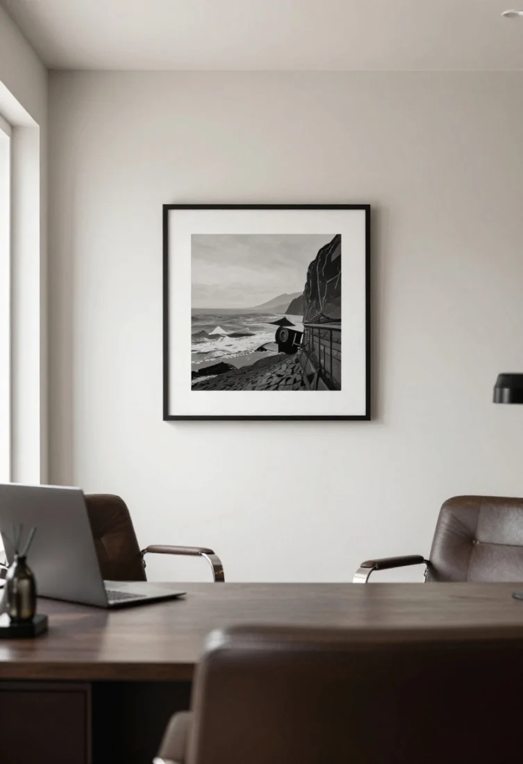 Straight-on wall view: A salon hang